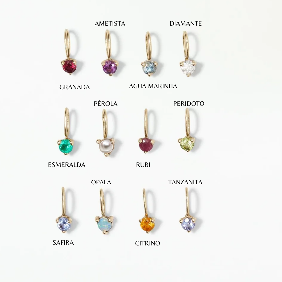 Pingente Ouro Birthday Stone