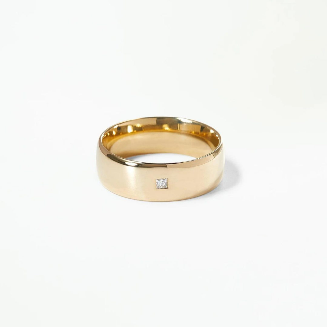 Aliança Basic Line Square Princess 6mm