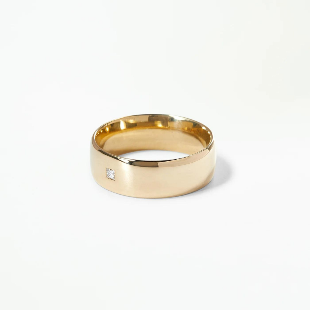 Aliança Basic Line Square Princess 6mm