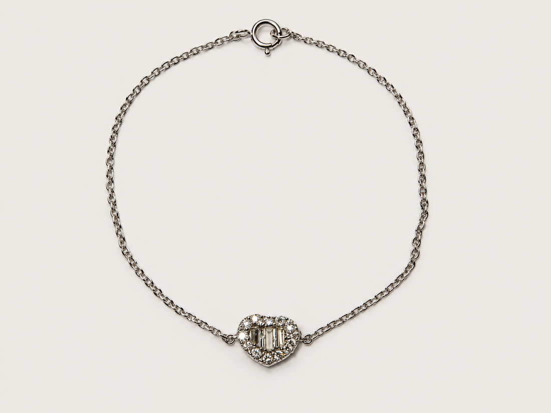 Pulseira Tria em Ouro Branco 18k e Diamantes