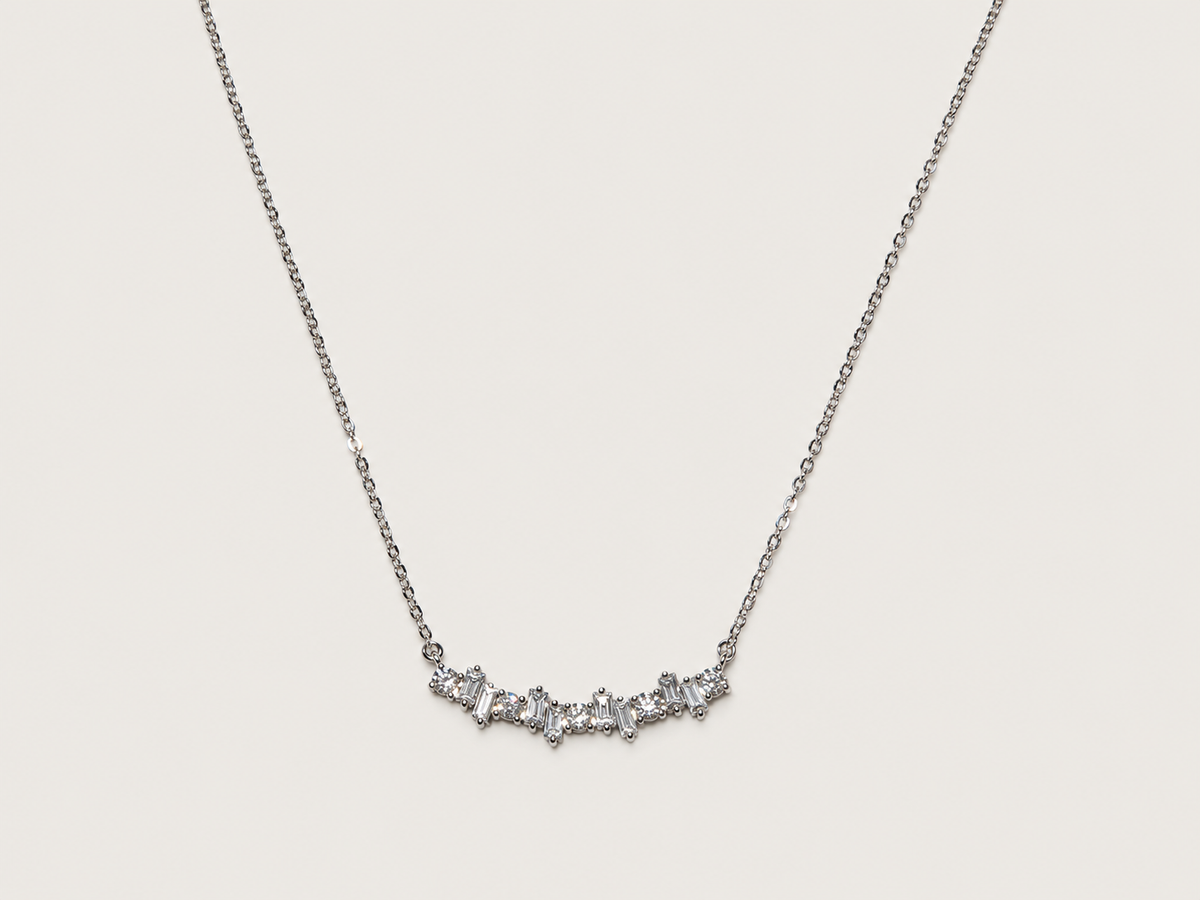 Colar Rythme em Ouro Branco 18k e Diamantes