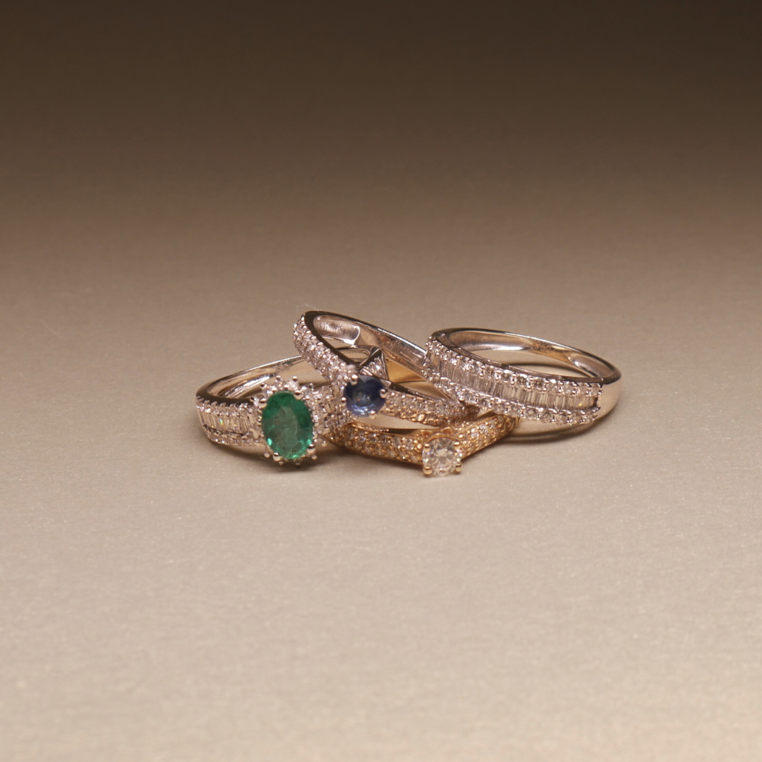 Anel Lumiére Ouro e Diamantes