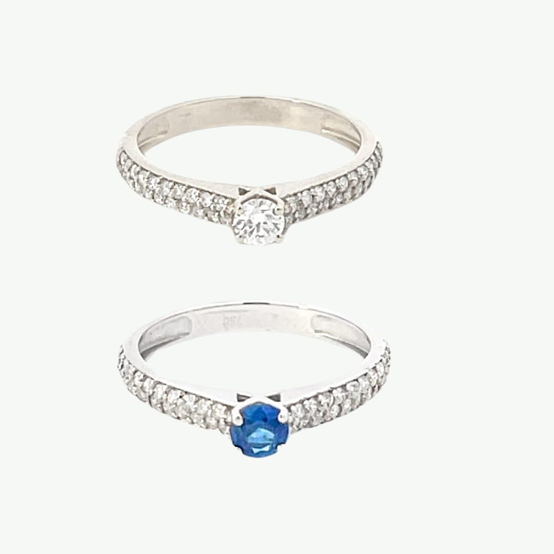 Anel Lumiére Ouro e Diamantes