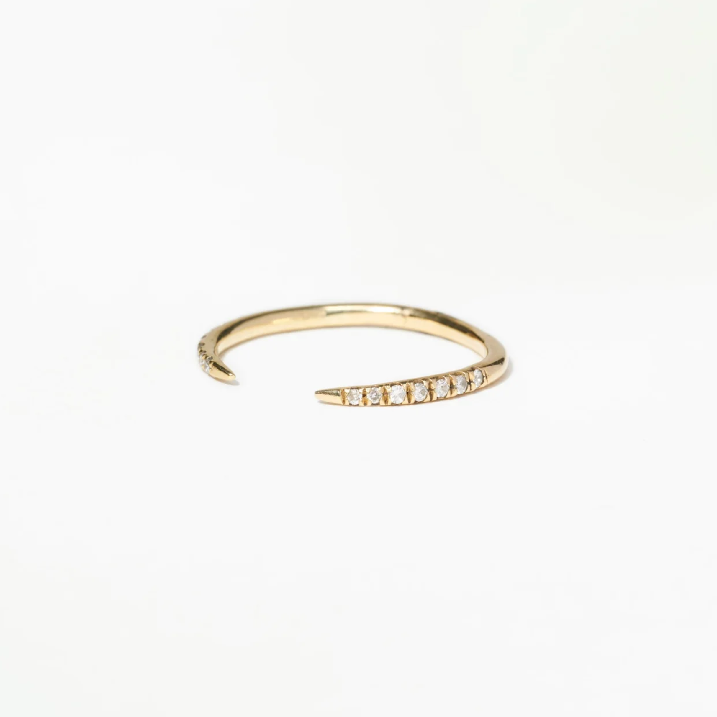 Anel Open Ouro Diamante