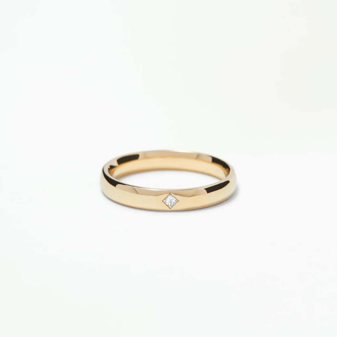 Aliança basic Line Princess Diamante