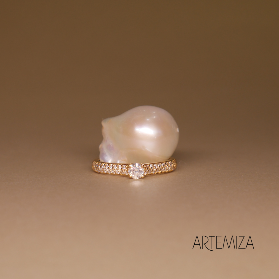 Anel Lumiére Ouro e Diamantes