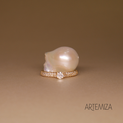 Anel Lumiére Ouro e Diamantes