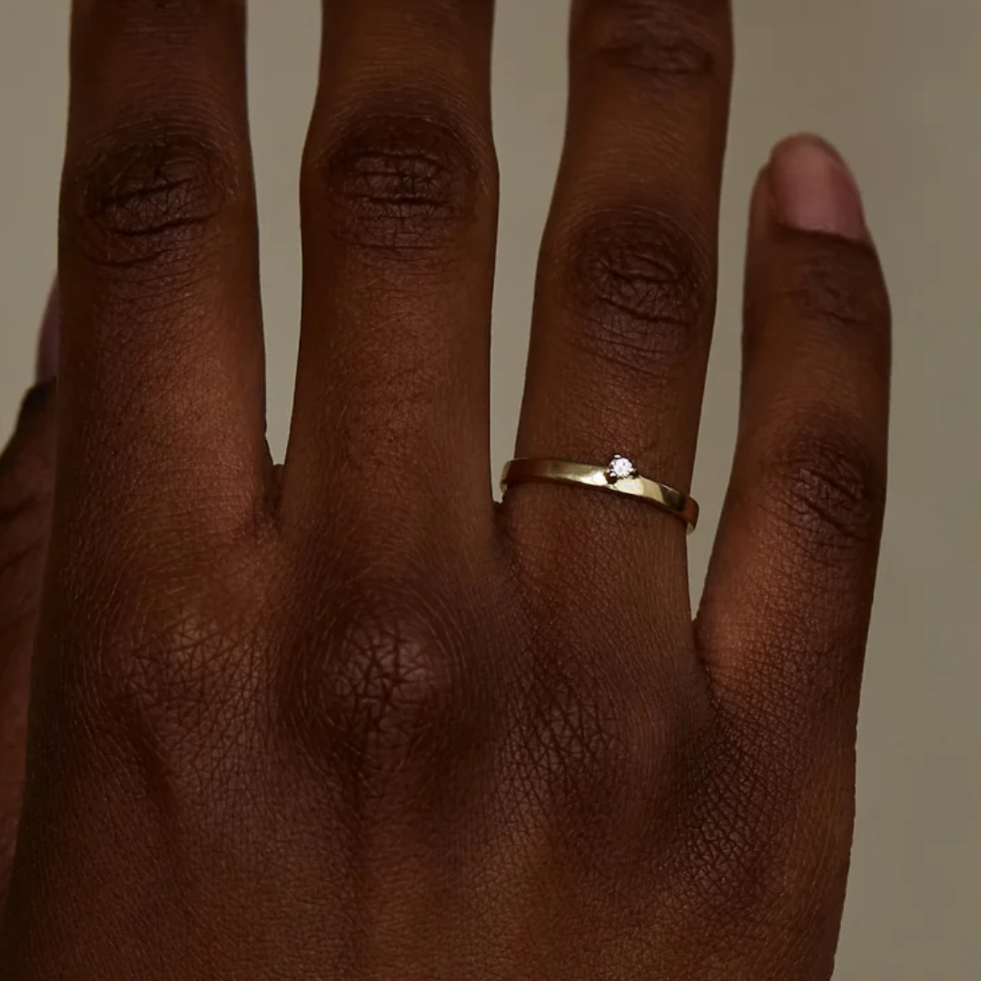 Aliança Basic Diamante