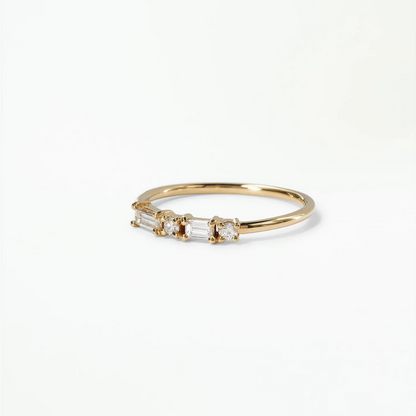 Anel Meia Aliança Flora Diamond