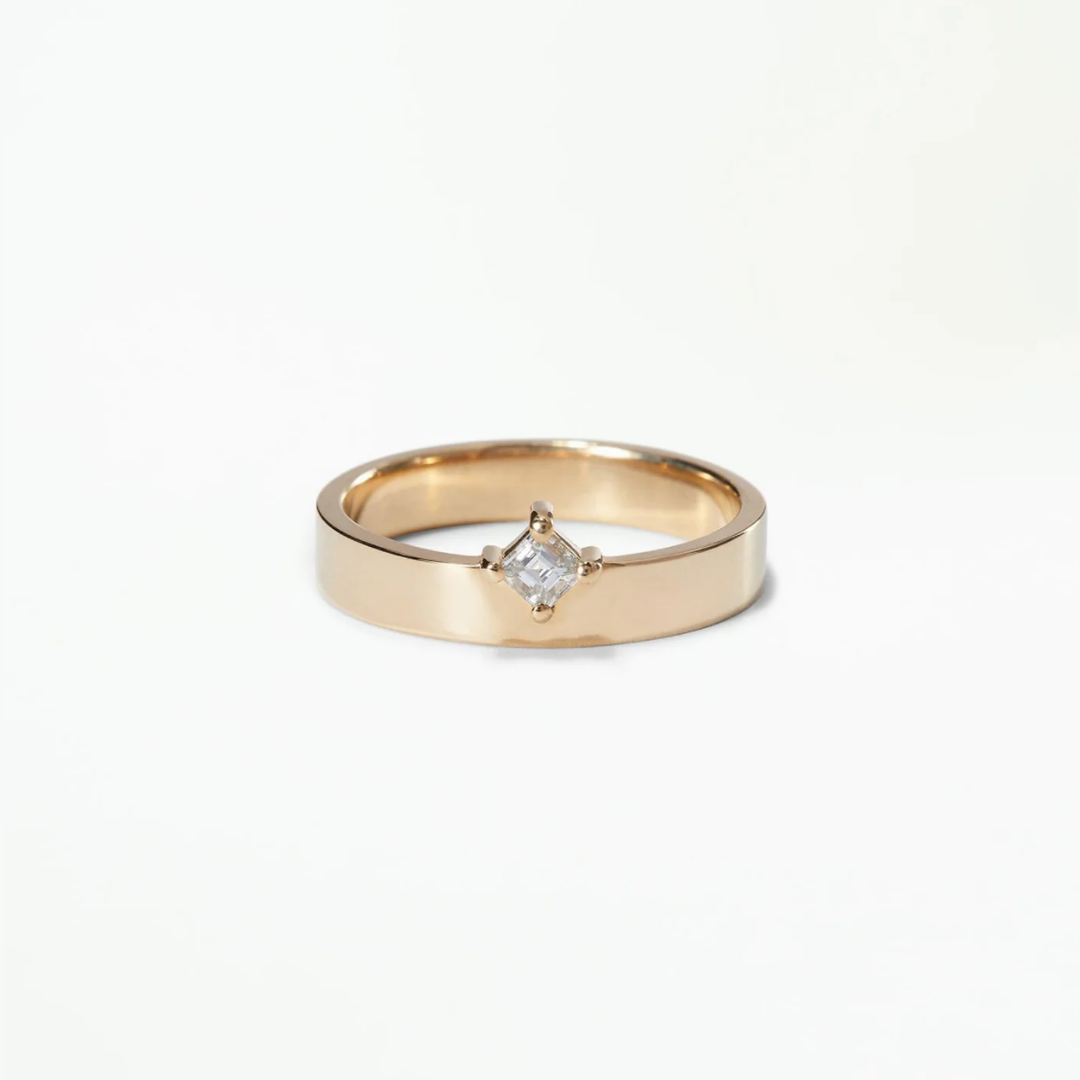 Aliança Basic Diamond Princess