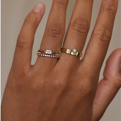 Aliança Basic Diamond Princess