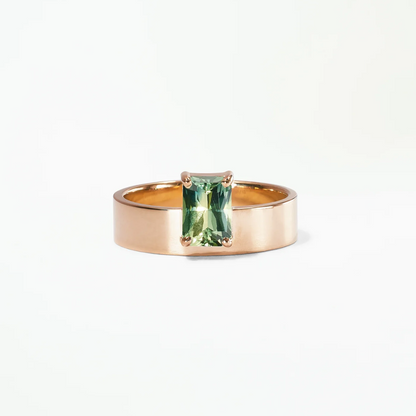 Aliança Basic Ouro Amarelo Turmalina