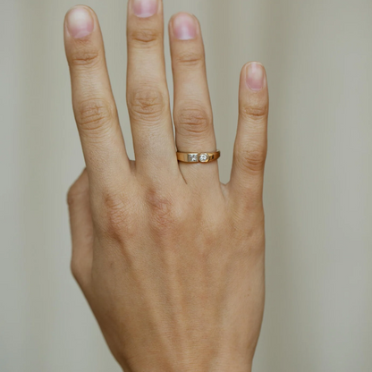 Aliança Merge Diamond