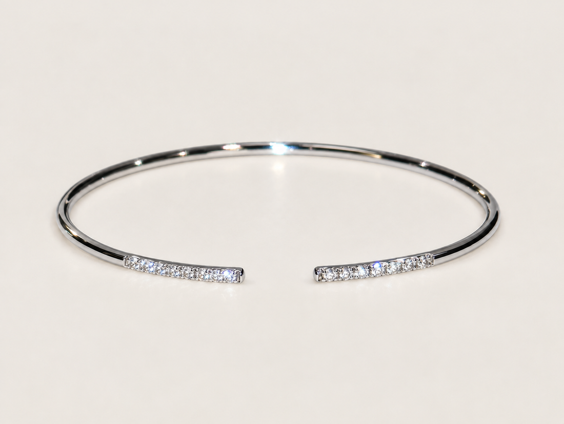 Bracelete Éclat em Ouro Branco 18k e Diamantes