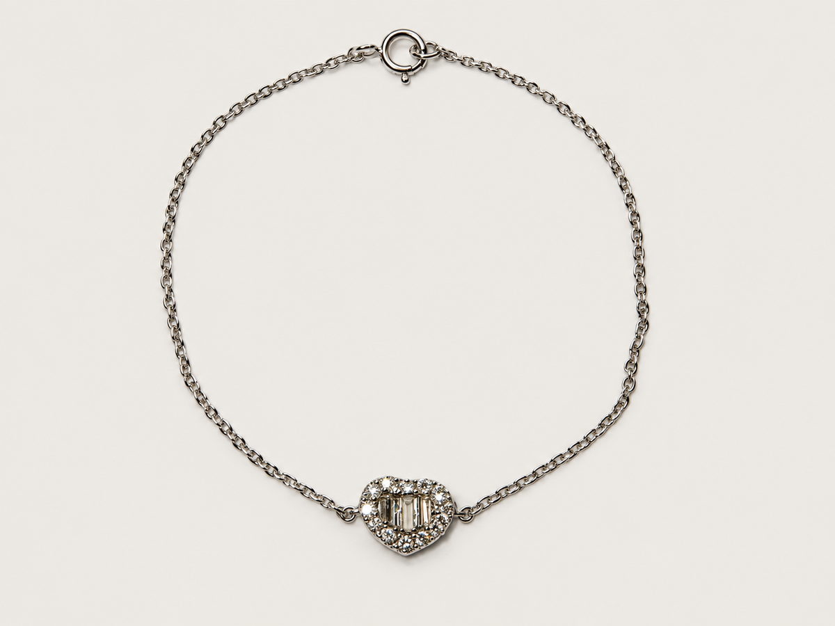 Pulseira Tria em Ouro Branco 18k e Diamantes