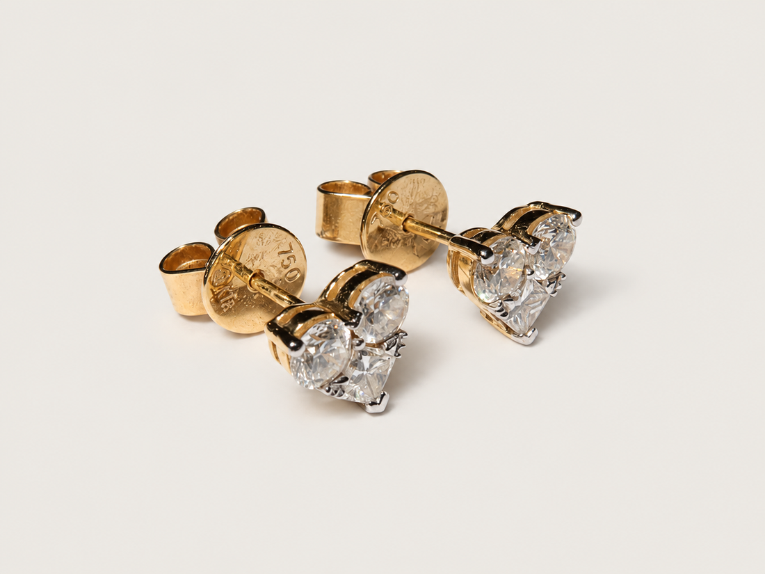 Brinco Amour em Ouro Amarelo 18k e Diamantes