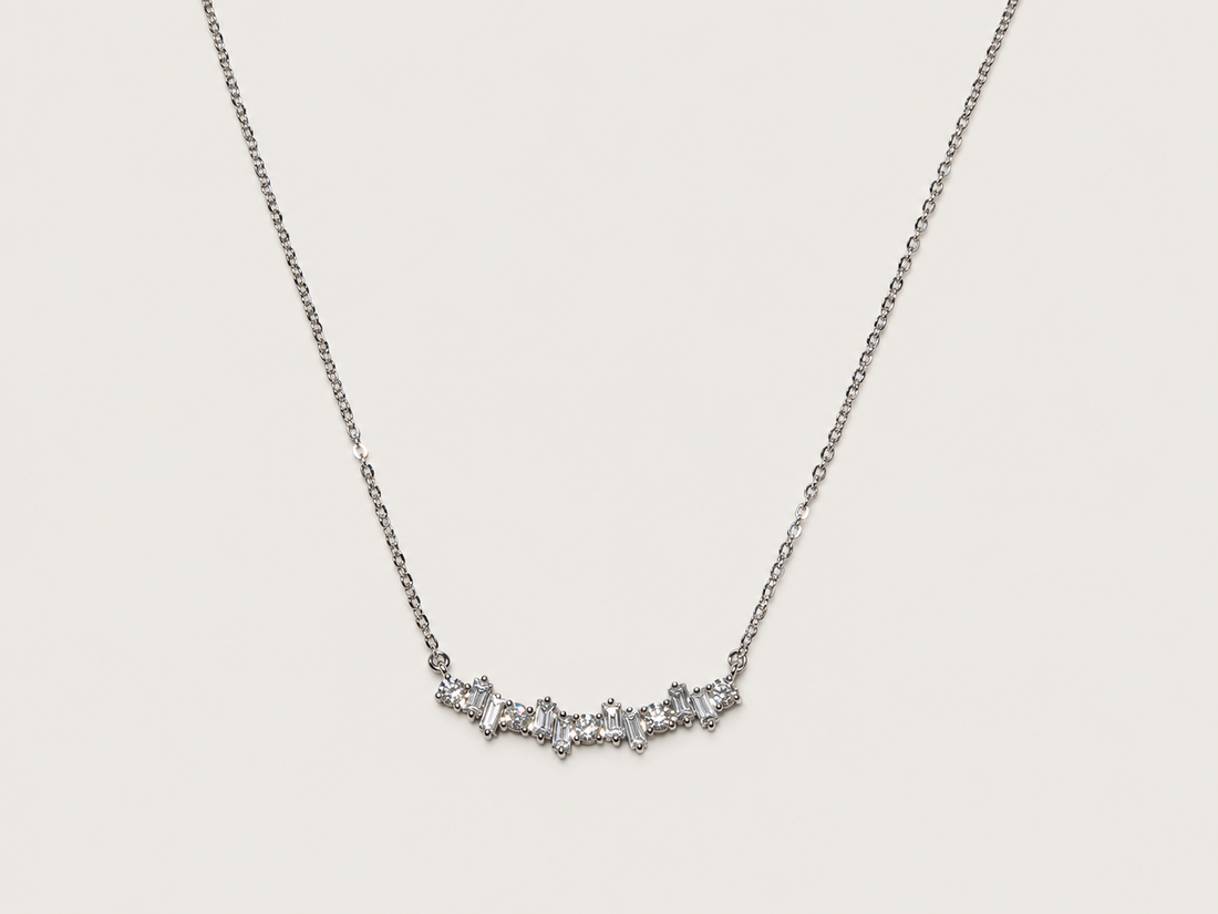 Colar Rythme em Ouro Branco 18k e Diamantes