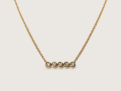 Colar Aube em Ouro Amarelo 18k e Diamantes