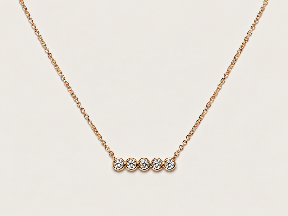 Colar Aube em Ouro Amarelo 18k e Diamantes