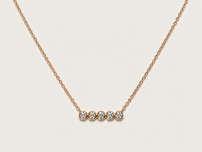 Colar Aube em Ouro Amarelo 18k e Diamantes