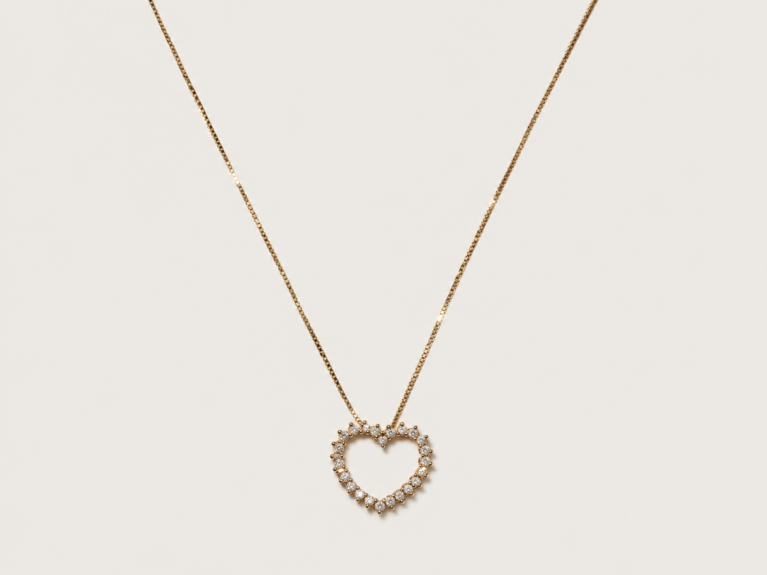 Colar Étreinte em Ouro Amarelo 18k e Diamantes