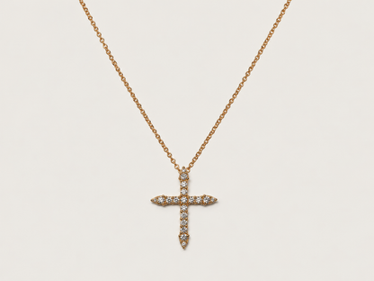 Colar Sacré em Ouro Amarelo 18k e Diamantes