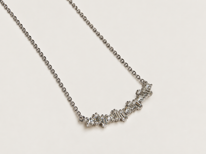 Colar Rythme em Ouro Branco 18k e Diamantes