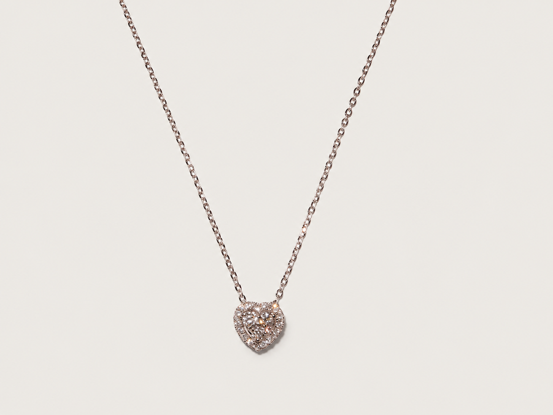 Colar Tendresse em Ouro Branco 18k e Diamantes