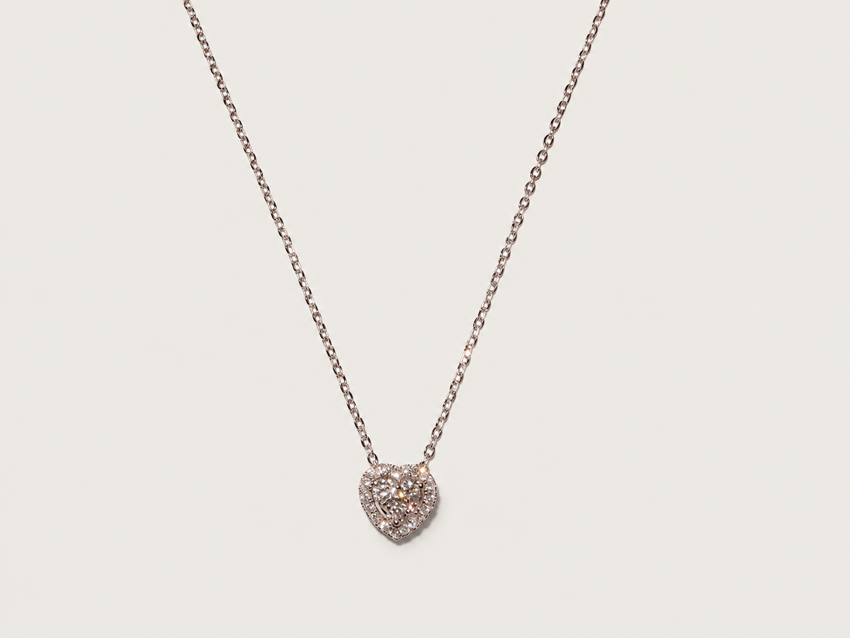 Colar Tendresse em Ouro Branco 18k e Diamantes