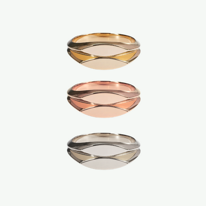 Anel Evidência Ouro Amarelo Personalizável