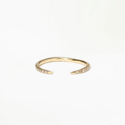 Anel Open Ouro Diamante