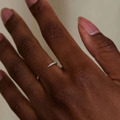 Anel Open Ouro Diamante