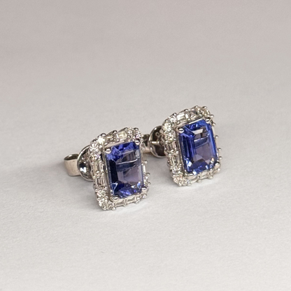 Brinco Azure Tanzanitas e Diamantes