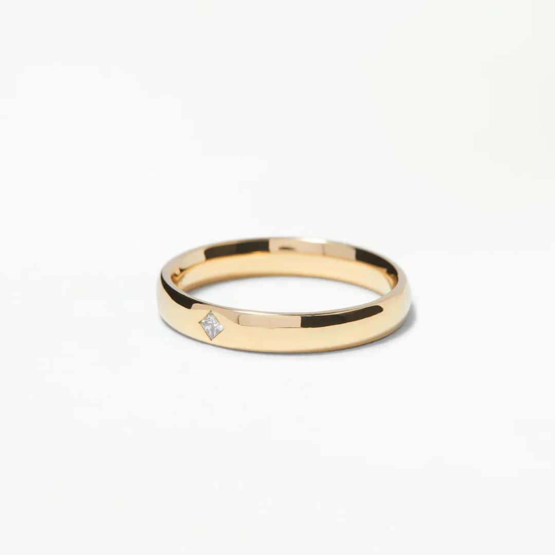 Aliança basic Line Princess Diamante