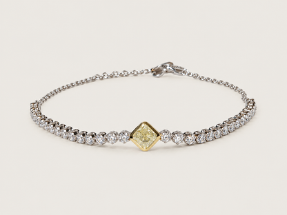 Pulseira Soleil em Ouro 18k e Diamantes