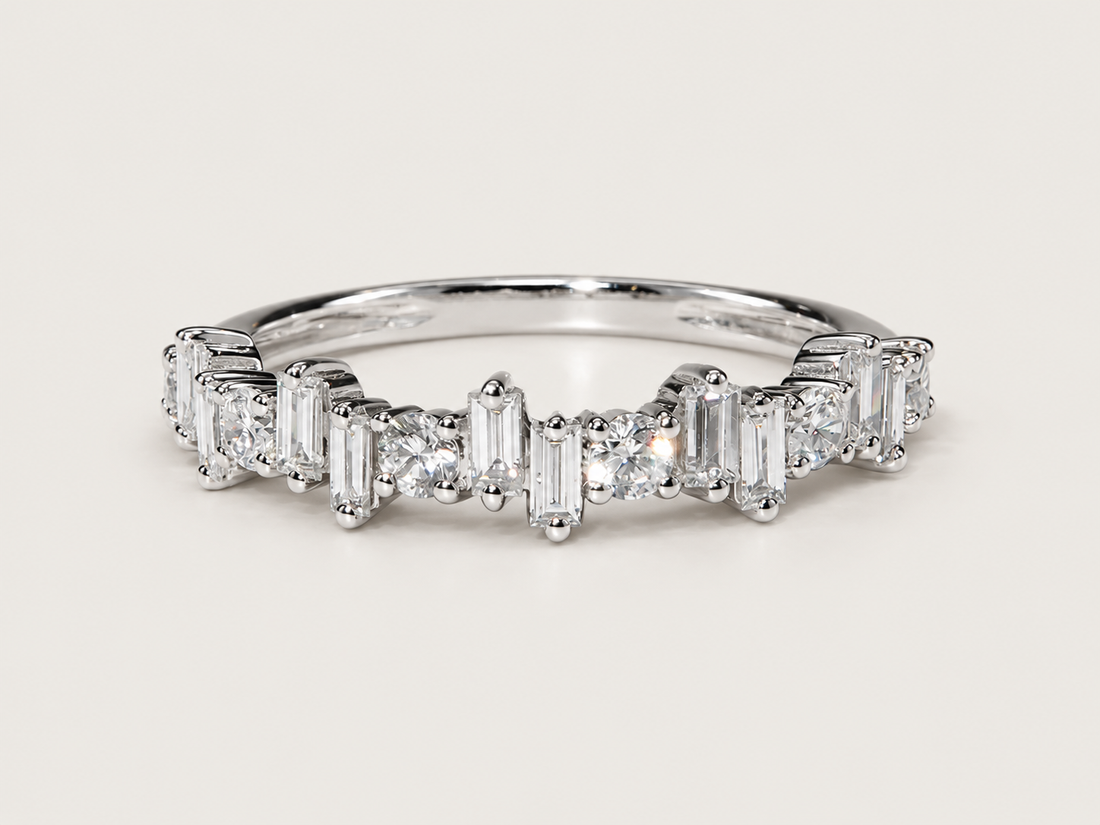 Anel Rythme em Ouro Branco 18k e Diamantes