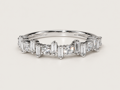 Anel Rythme em Ouro Branco 18k e Diamantes
